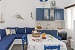 The dining area with kitchen, Stella's House, Mandrakia, Milos, Cyclades, Greece