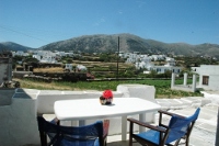 Terrace with panoramic view at Flora House, Artemonas, Sifnos