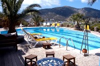 The swimming pool of Alexandros Hotel, Platys Gialos, Sifnos