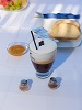 Breakfast detail, Irini Villa, Platy Yialos, Sifnos, Cyclades, Greece