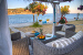 Garden outdoor lounge, Platy Yialos Hotel, Platy Yialos, Sifnos