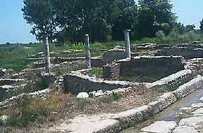 The archeological site of Dion in Macedonia, Greece
